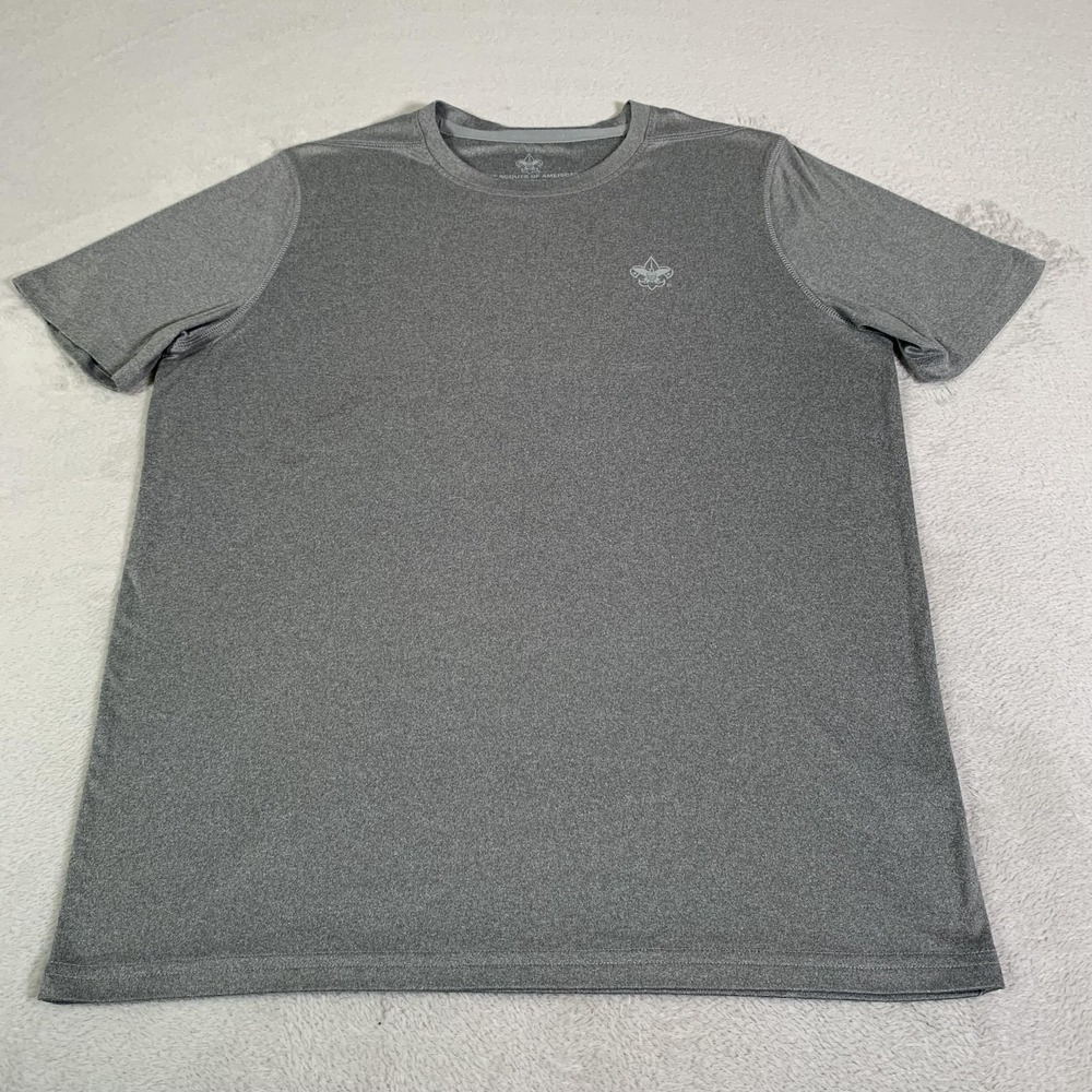 Boy Scouts Of America Shirt Mens Medium Gray Short Sleeve Performance Tee